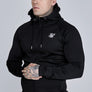 SikSilk - Black Essentials Poly Full Zip Hoodie